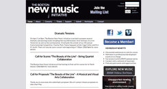 Desktop Screenshot of bostonnewmusic.org