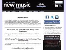 Tablet Screenshot of bostonnewmusic.org